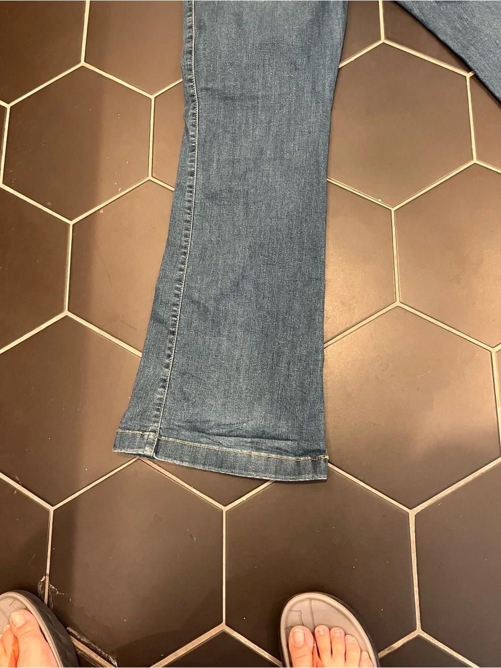 sofia by sofia vergara Medium Wash Flare Jeans with Button Fly - Picture 5 of 6